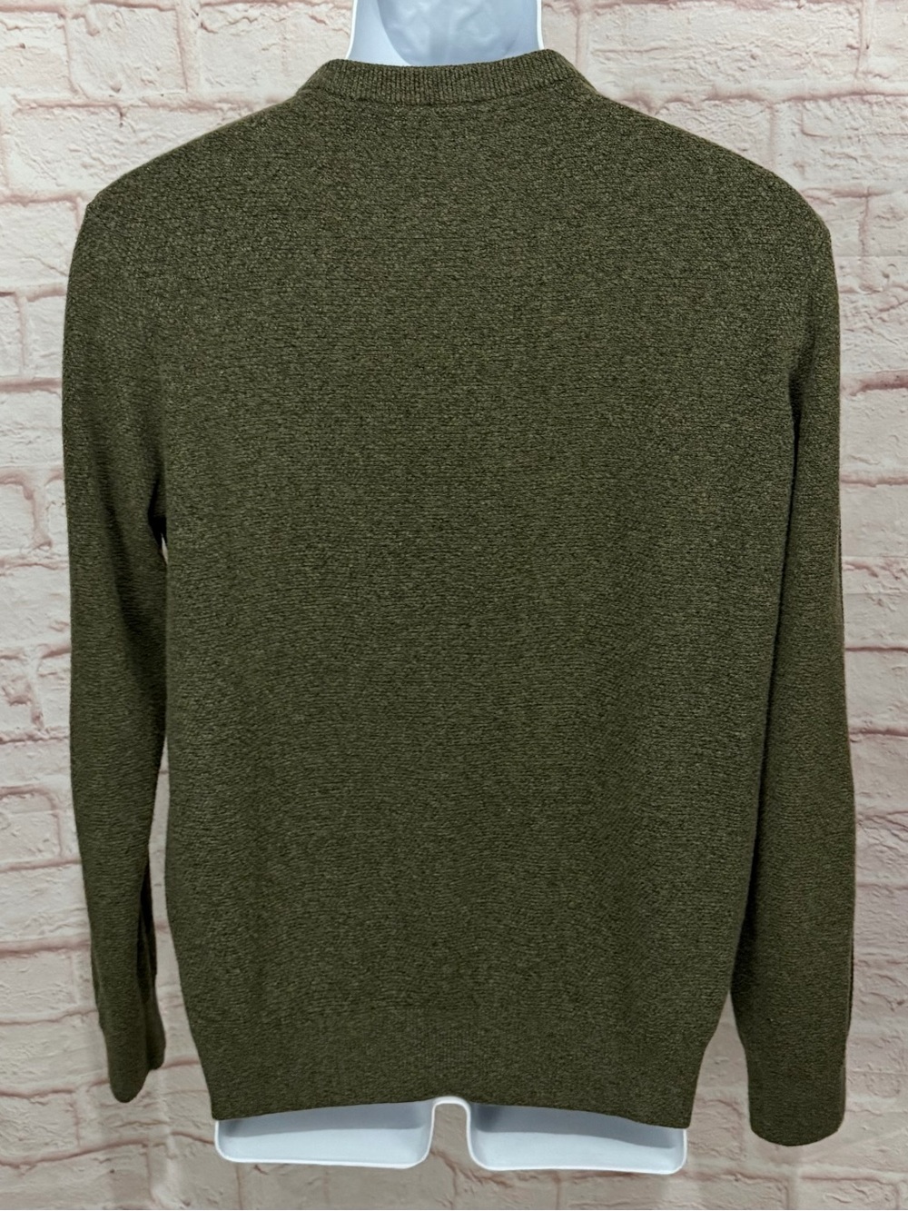 $172 Faherty Brand Jackson Crew Sweater In Forest Grove Green Size Medium! - Picture 11 of 11